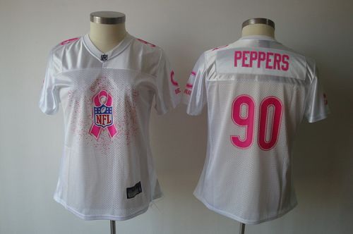 Bears #90 Julius Peppers White 2011 Breast Cancer Awareness Stitched NFL Jersey - Click Image to Close